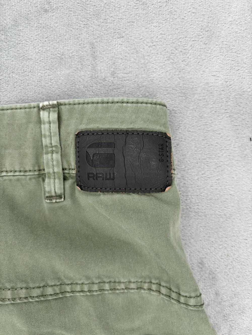 G-STAR RAW Pants Womens 26 Green Cargo Tapered Ankle Zip Cuffed Pockets y2K - Picture 5 of 12